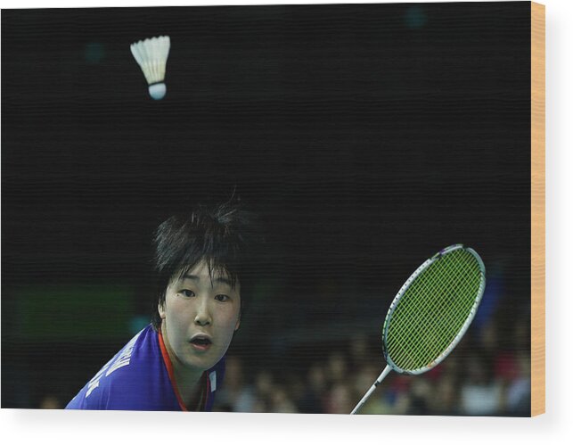 People Wood Print featuring the photograph Singapore Open Badminton #6 by Suhaimi Abdullah