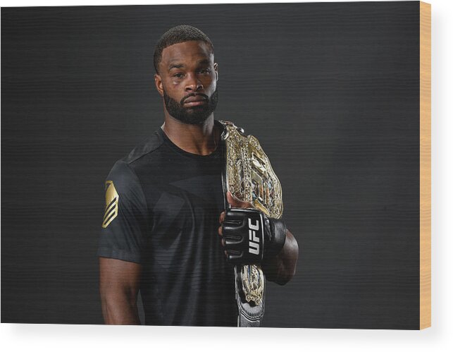 Event Wood Print featuring the photograph UFC 214: Cormier vs Jones 2 #6 by Mike Roach