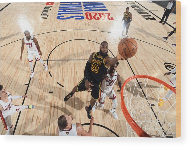Playoffs Wood Print featuring the photograph Lebron James by Andrew D. Bernstein