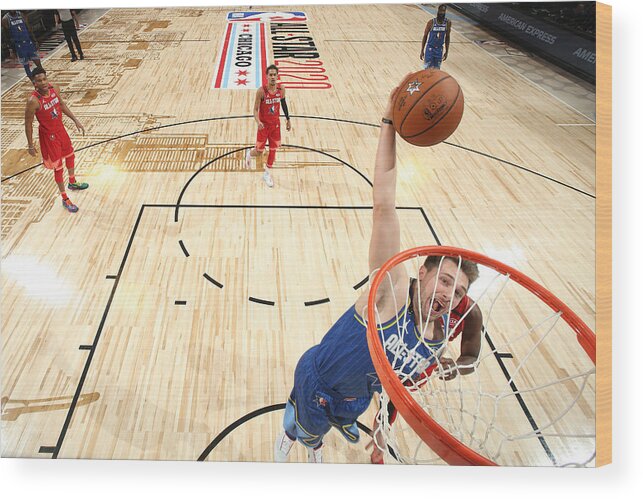 Luka Doncic Wood Print featuring the photograph 69th NBA All-Star Game by Nathaniel S. Butler