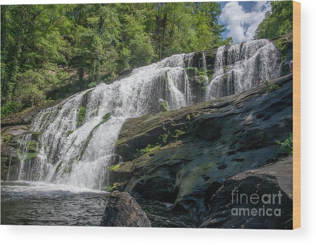 3681 Wood Print featuring the photograph Bald River Falls #7 by FineArtRoyal Joshua Mimbs
