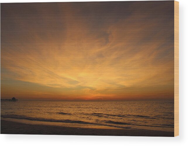  Wood Print featuring the photograph Naples Sunset #7 by Donn Ingemie