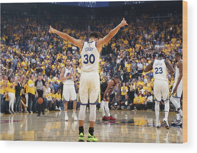 Stephen Curry Wood Print featuring the photograph Stephen Curry #7 by Joe Murphy