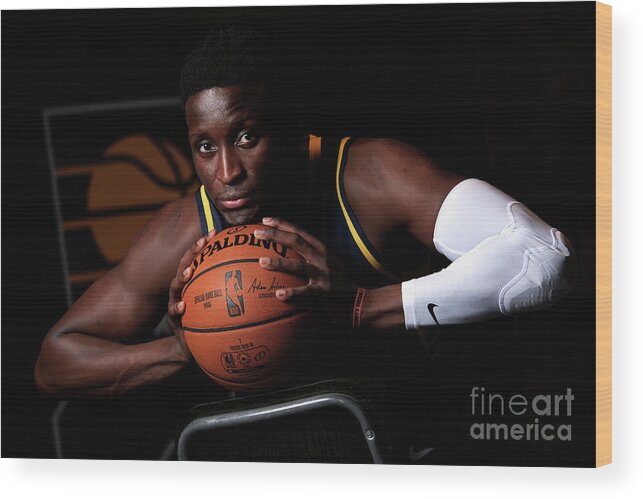 Victor Oladipo Wood Print featuring the photograph Victor Oladipo by Ron Hoskins