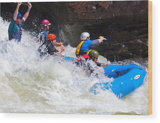 Vacations Wood Print featuring the photograph Whitewater on The Gauley #7 by Mountainberryphoto