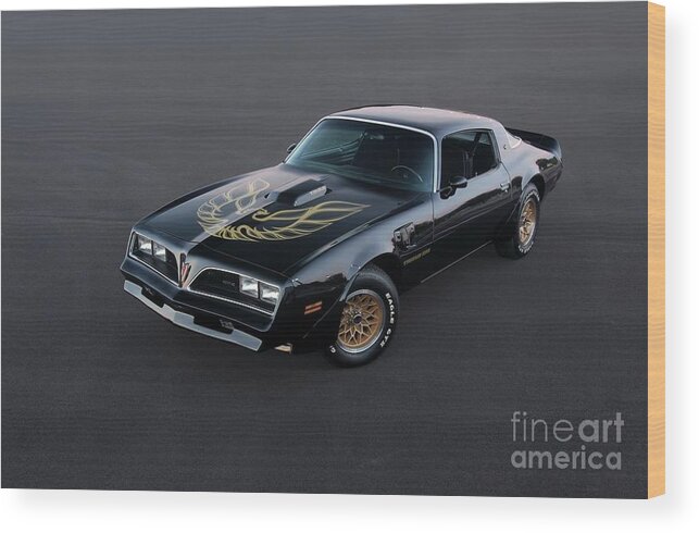 78 Wood Print featuring the photograph 78 Pontiac Trans Am by Action