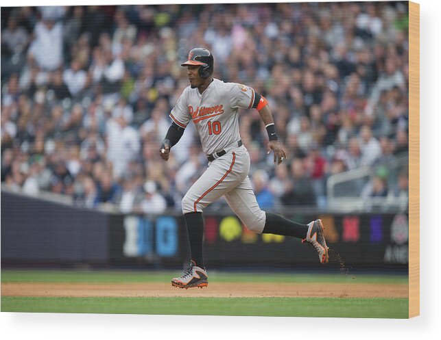 East Wood Print featuring the photograph Adam Jones by Rob Tringali