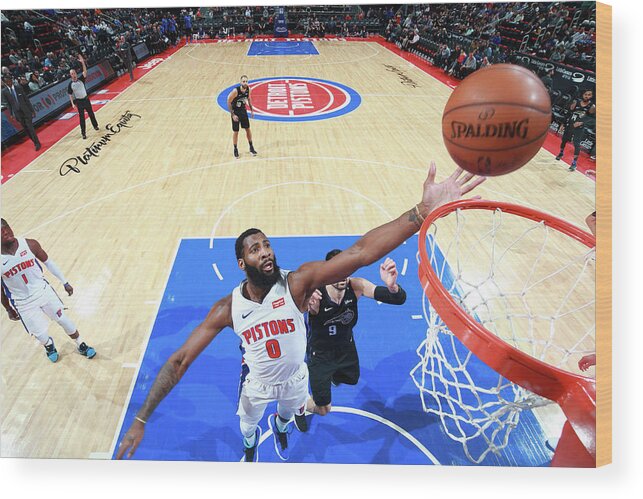 Nba Pro Basketball Wood Print featuring the photograph Andre Drummond by Brian Sevald