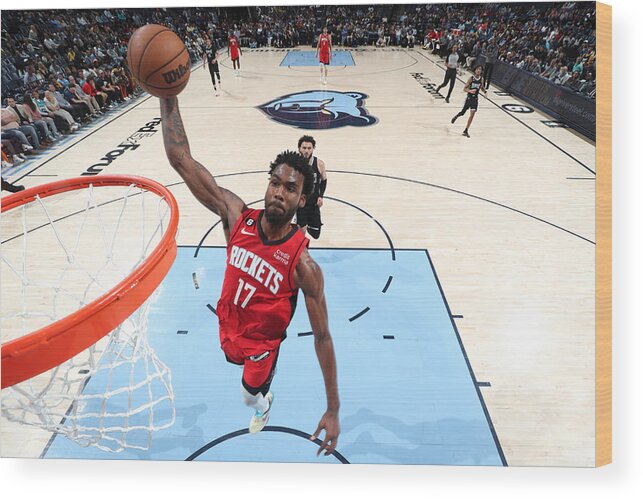 Tari Eason Wood Print featuring the photograph Houston Rockets v Memphis Grizzlies by Joe Murphy