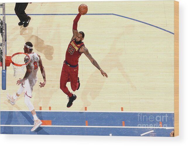 Lebron James Wood Print featuring the photograph Lebron James #92 by Nathaniel S. Butler