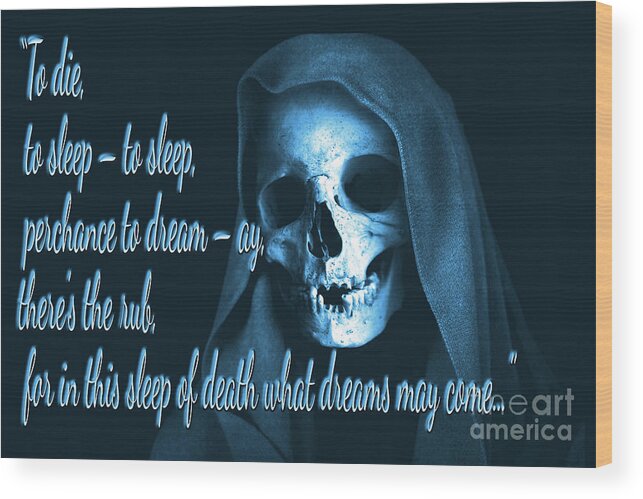 The Grim Reaper Wood Print featuring the photograph A chance to dream by Pics By Tony