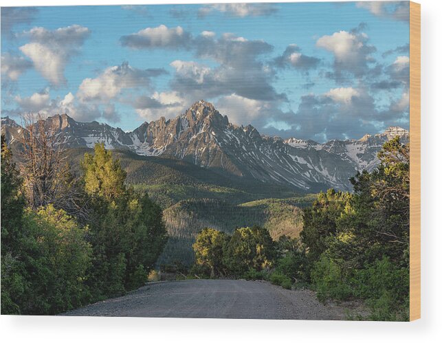 Mount Sneffels Wood Print featuring the photograph A Different Road To Sneffels by Denise Bush