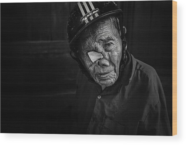 Yancho Sabev Photography Wood Print featuring the photograph A Face Like No Other by Yancho Sabev Art