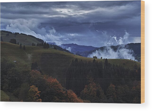 Black Forest Wood Print featuring the photograph A Metaphysical Triangle by Ioannis Konstas