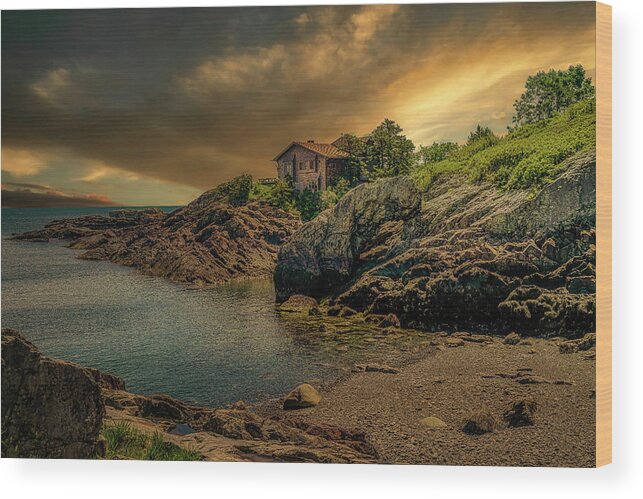Ogunquit Art Museum Wood Print featuring the photograph A Mysterious Sky by Penny Polakoff
