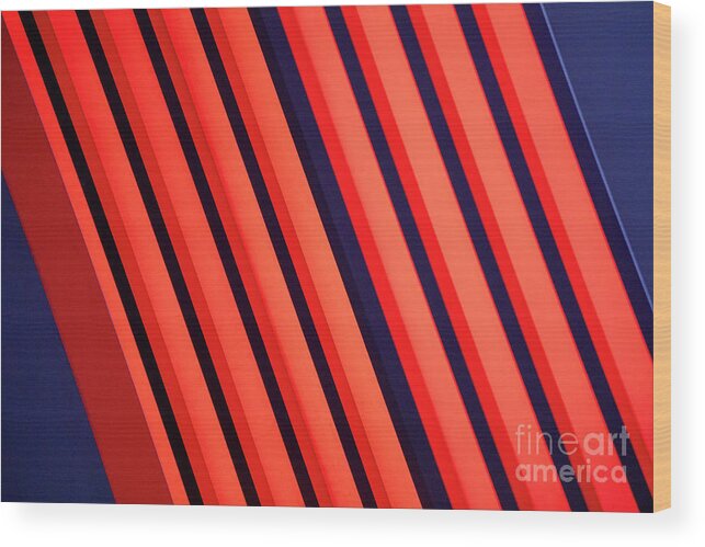 Red Abstract Blue Wood Print featuring the photograph Abstract 20 by Tony Cordoza