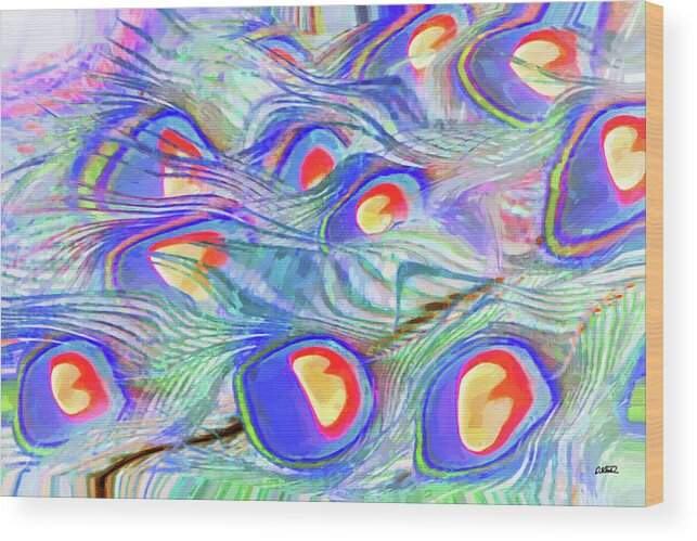 Abstract Wood Print featuring the painting Abstract - DWP1356914 by Dean Wittle