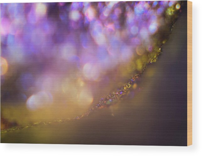 Design Wood Print featuring the photograph Abstract play of light by Maria Dimitrova