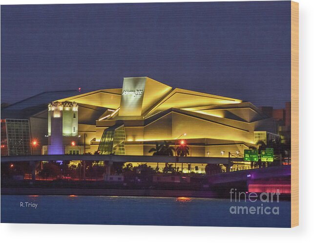 Adrienne Arsht Center Wood Print featuring the photograph Adrienne Arsht Center Performing Art by Rene Triay FineArt Photos