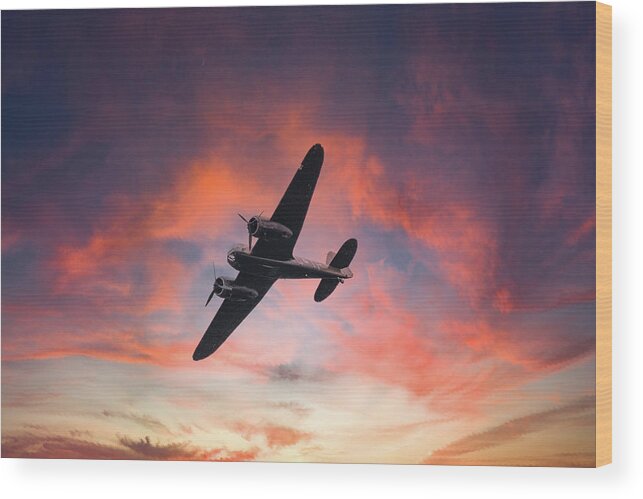 Eastbourne International Airshow Wood Print featuring the photograph Aircraft 2nd World War by Andrew Lalchan