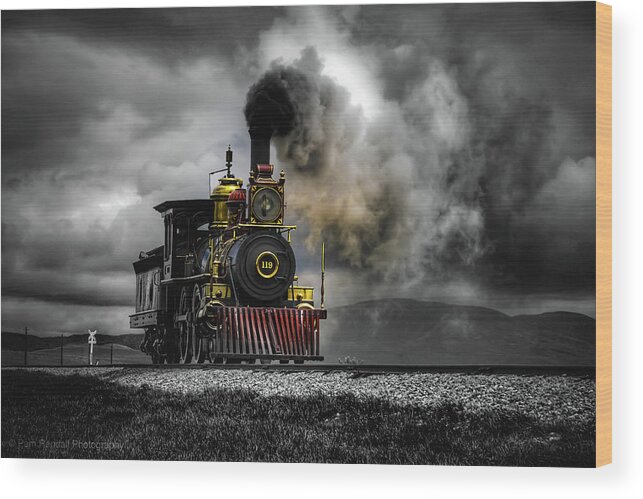 Train Wood Print featuring the photograph All Aboard by Pam Rendall