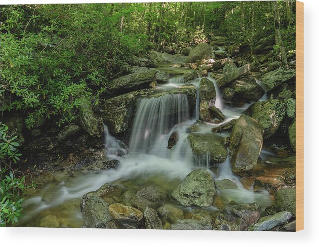 Blue Ridge Mountains Wood Print featuring the photograph Along the Creek by Melissa Southern