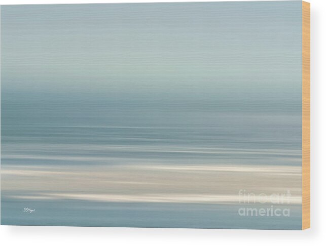Sea Wood Print featuring the photograph Altered Reality 18 - Jekyll Island Sea Scene by DB Hayes