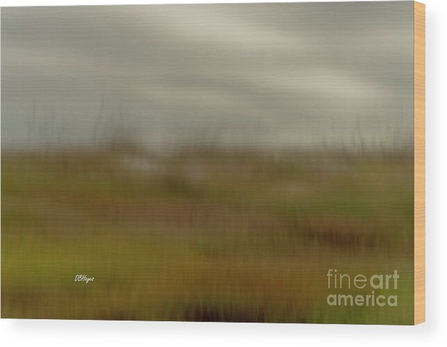 Beaches Wood Print featuring the photograph Altered Reality 34 - Dunes and Sky ICM Art by DB Hayes