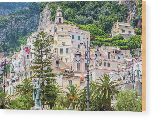 Amalfi Wood Print featuring the photograph Amalfi by Marla Brown