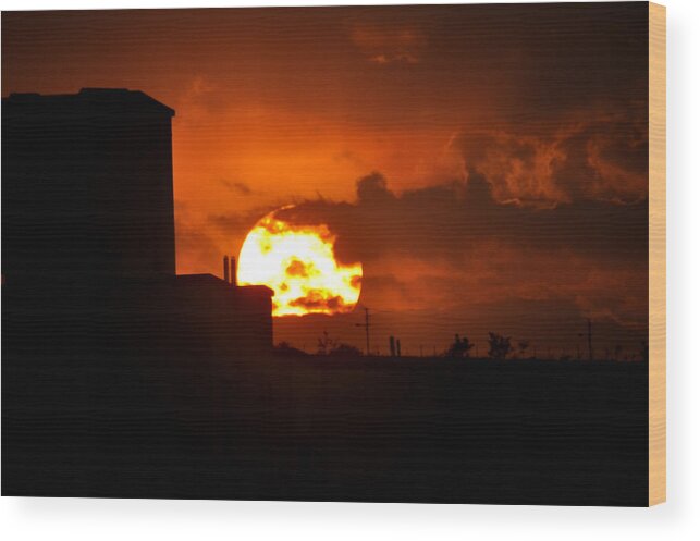 Sunset Wood Print featuring the photograph An Urban Sunset by Amazing Action Photo Video