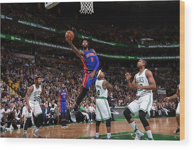 Nba Pro Basketball Wood Print featuring the photograph Andre Drummond by Brian Babineau