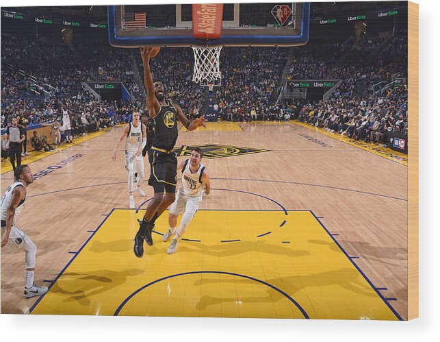 Andrew Wiggins Wood Print featuring the photograph Andrew Wiggins by Garrett Ellwood