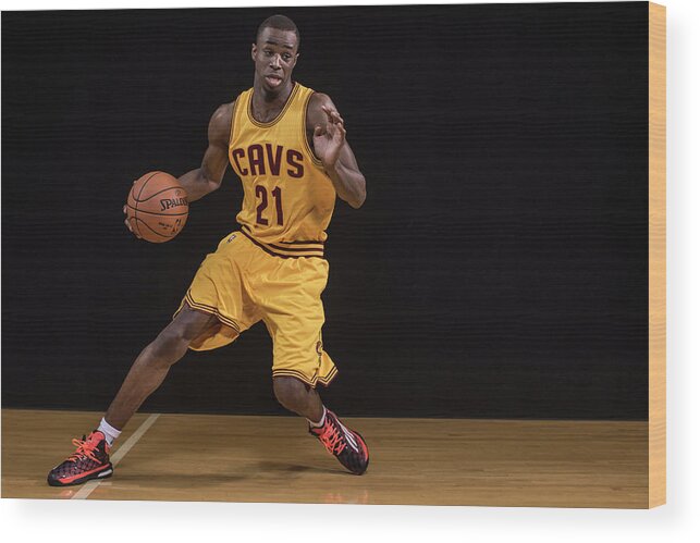 Nba Pro Basketball Wood Print featuring the photograph Andrew Wiggins by Nick Laham