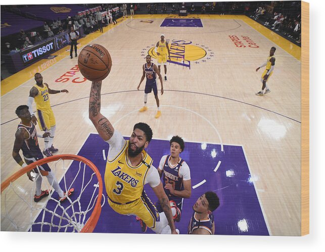 Playoffs Wood Print featuring the photograph Anthony Davis by Juan Ocampo