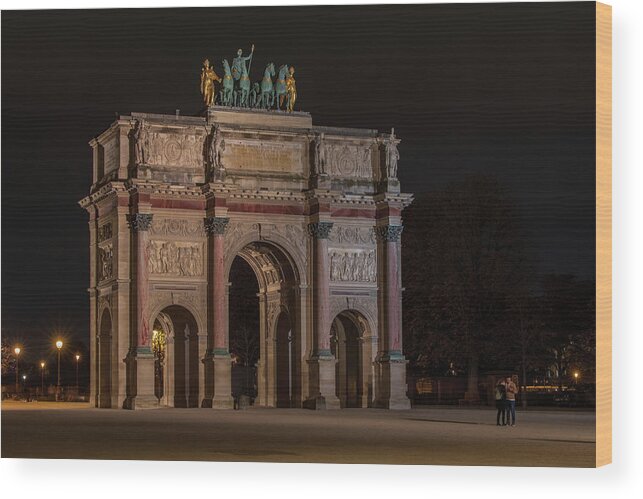 Paris Wood Print featuring the photograph Arc de Triomphe du Carrousel, Paris by Adrian Hendroff Paris Wood Print featuring the photograph Arc de Triomphe du Carrousel, Paris by Adrian Hendroff