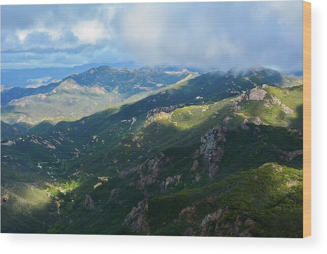 California Wood Print featuring the photograph Backbone Trail Landscape by Kyle Hanson