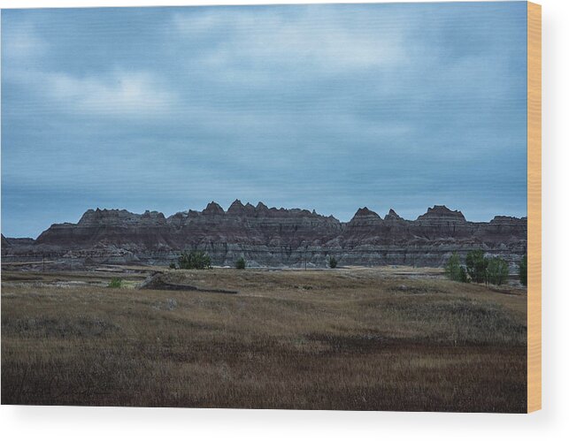  Wood Print featuring the photograph Badlands 6 by Wendy Carrington