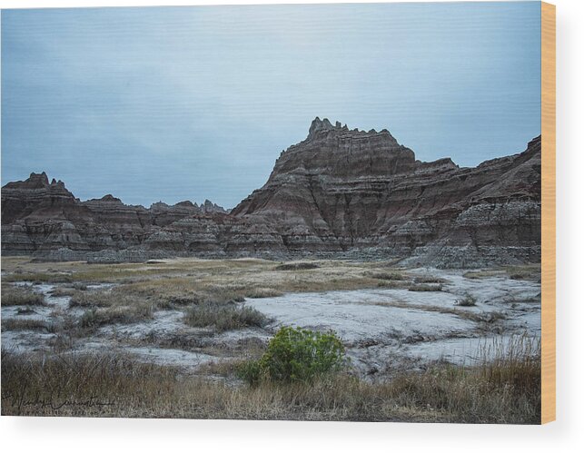  Wood Print featuring the photograph Badlands 7 by Wendy Carrington