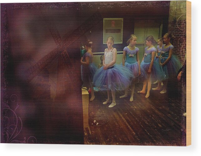 Ballerinas Wood Print featuring the photograph Ballerina in Repose by Craig J Satterlee