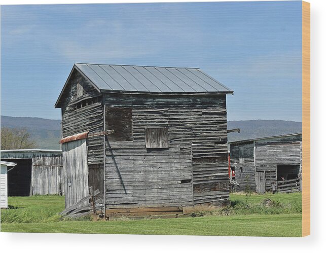 Barn Wood Print featuring the photograph Barn Coming to an End by Roberta Byram