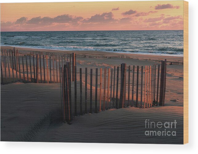 Beach Wood Print featuring the photograph Beach Burn by Anthony Heflin