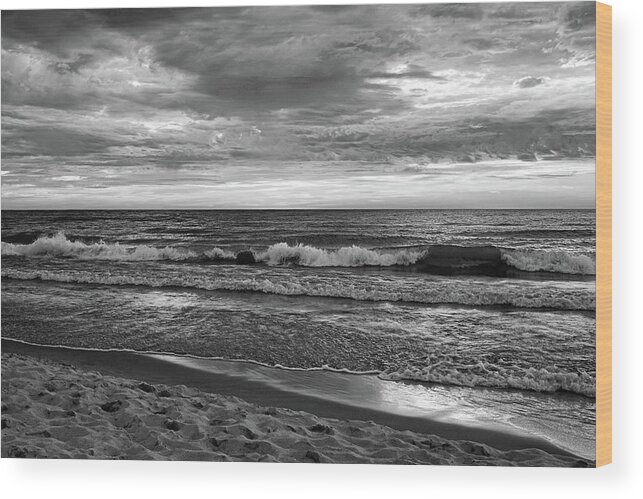 Lake Michigan Wood Print featuring the photograph Beach by Kathi Mirto