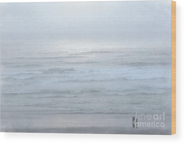 Coastal Wood Print featuring the digital art Beach Tranquility by Kirt Tisdale