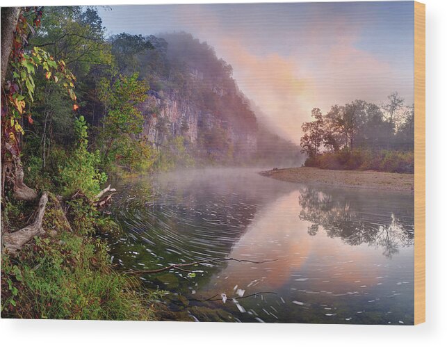 Dawn Wood Print featuring the photograph Bee Bluff by Robert Charity