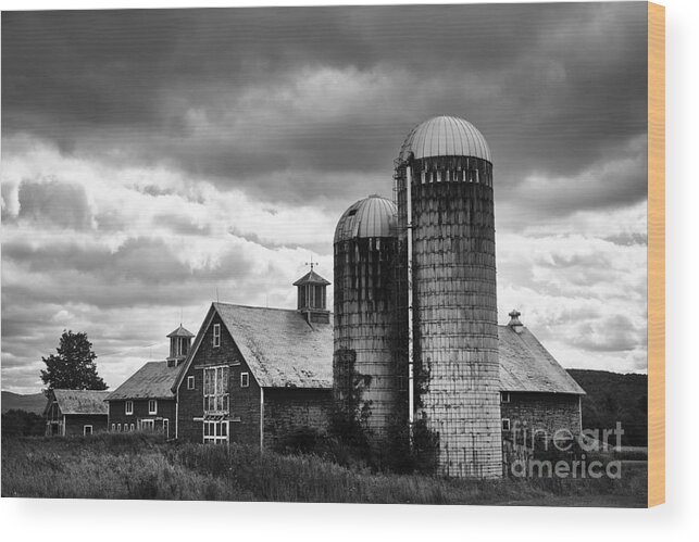 Barn Wood Print featuring the painting Before the Rain by Mindy Sommers