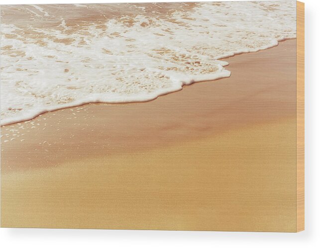 Beach Wood Print featuring the photograph Beside The Sea by Tanya C Smith