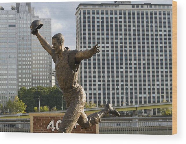 Outdoors Wood Print featuring the photograph Bill Mazeroski by Driendl Group