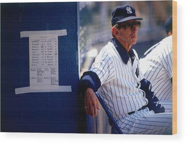 1980-1989 Wood Print featuring the photograph Billy Martin by Ronald C. Modra/sports Imagery