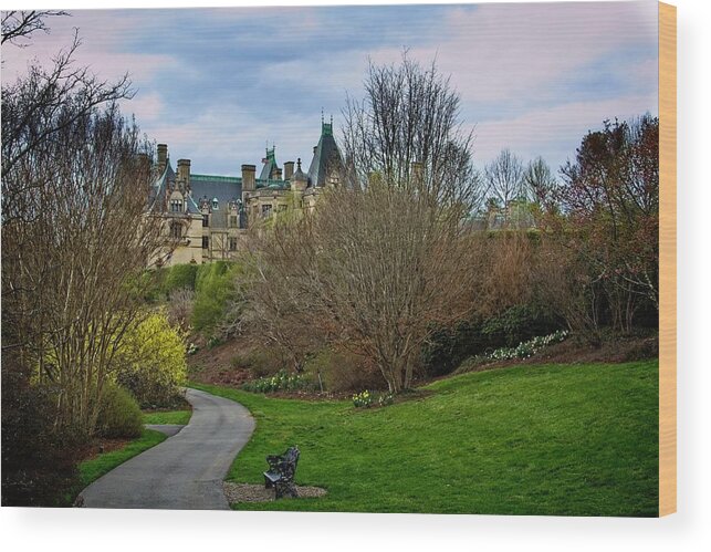 Path Wood Print featuring the photograph Biltmore House Garden Path by Allen Nice-Webb