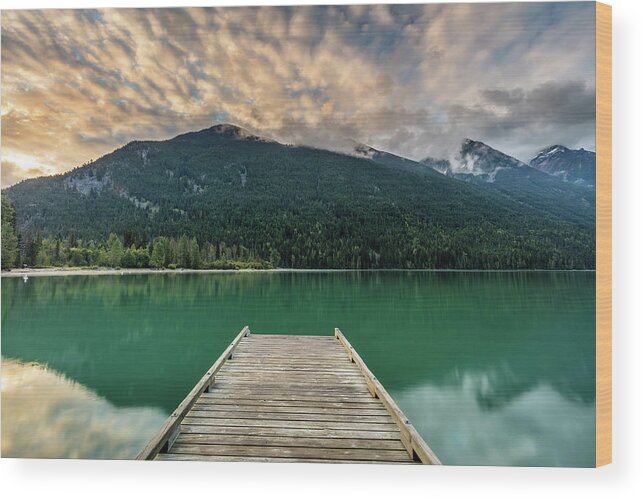 Lake Wood Print featuring the photograph Birkenhead Lake Sunrise by Pierre Leclerc Photography